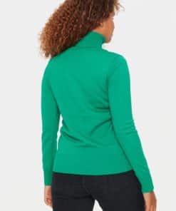 Saint Tropez Milasz Rollneck Pullover Verdant Green Melange
