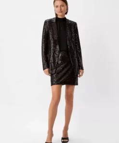 Comma, Sequin Blazer Black