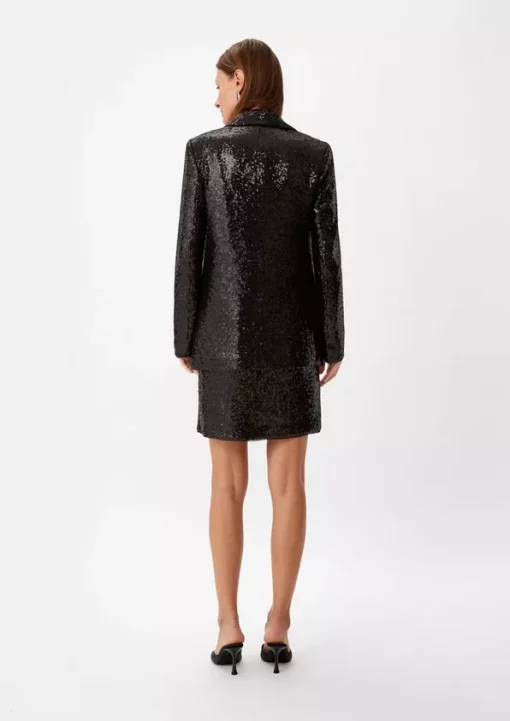 Comma, Sequin Blazer Black