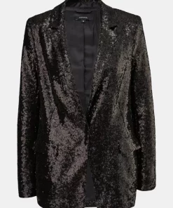 Comma, Sequin Blazer Black