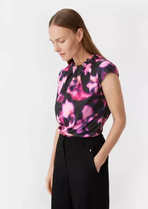 Comma, Blouse Top Fuchsia