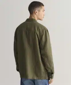 Gant Twill Overshirt Juniper Green
