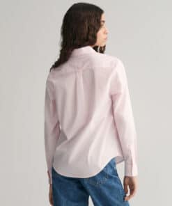 Gant Woman Reg Poplin Striped Shirt Light Pink