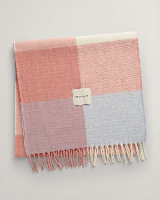 Gant Woman Check Scarf Shade Blue