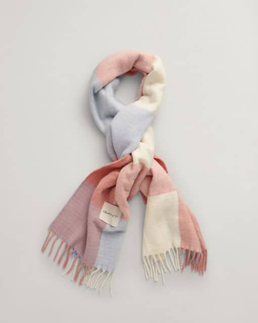 Gant Woman Check Scarf Shade Blue