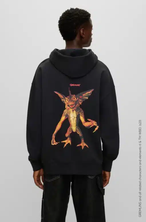 Hugo X Gremlins Diobes Unisex Hoodie Black