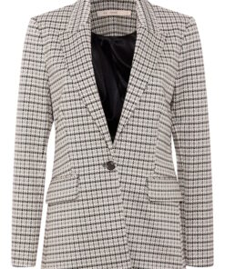 Rue De Femme New Elodie Check Blazer Black