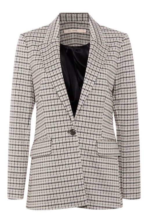 Rue De Femme New Elodie Check Blazer Black