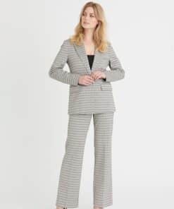 Rue De Femme New Elodie Check Blazer Black