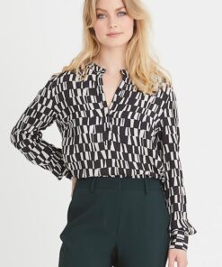 Rue de Femme Dot Shirt Black