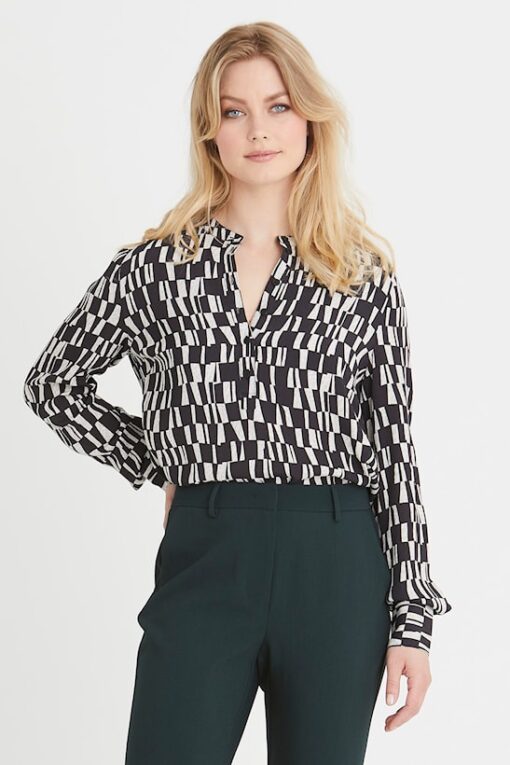 Rue de Femme Dot Shirt Black