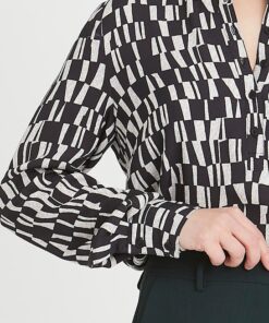 Rue de Femme Dot Shirt Black