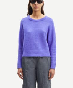 Samsøe Samsøe Nor O-neck Short Simple Purple