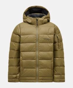 Peak Performance Frost Down Jacket Junior Snap Green