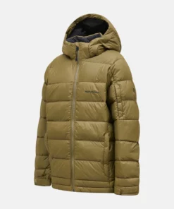 Peak Performance Frost Down Jacket Junior Snap Green