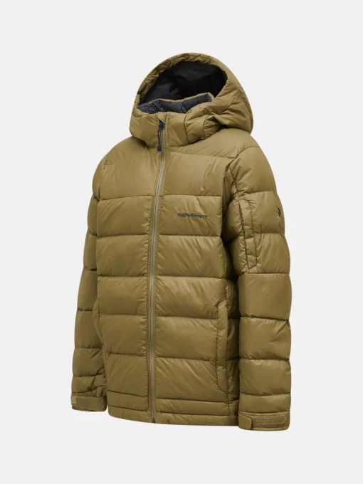 Peak Performance Frost Down Jacket Junior Snap Green