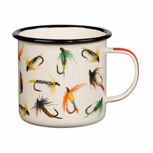 Enamel Mug Fly Fishing