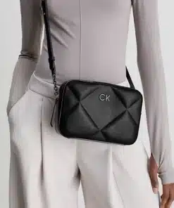 Calvin Klein Quilted Crossbody Bag Black