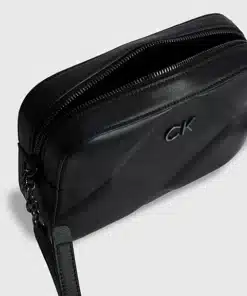 Calvin Klein Quilted Crossbody Bag Black