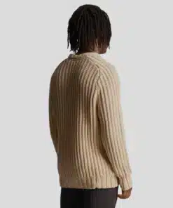 Lyle & Scott Premium Vintage Heavy Knit Jumper Discovery Khaki