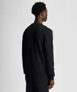 Lyle & Scott Tonal Eagle Crew Neck Sweatshirt Jet Black