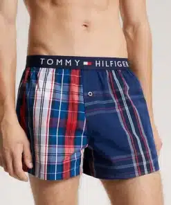 Tommy Hilfiger Original Logo Woven Boxer Plaid Clash