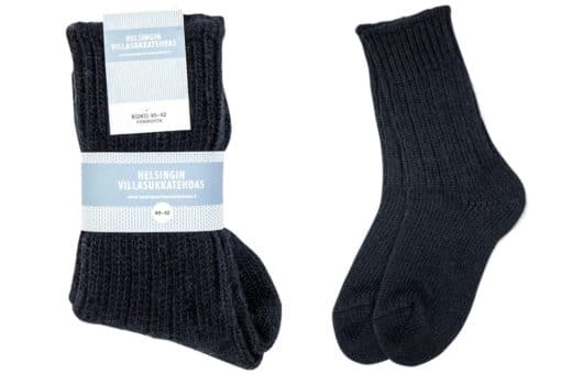 Helsingin Villasukkatehdas villasukat Yönmusta