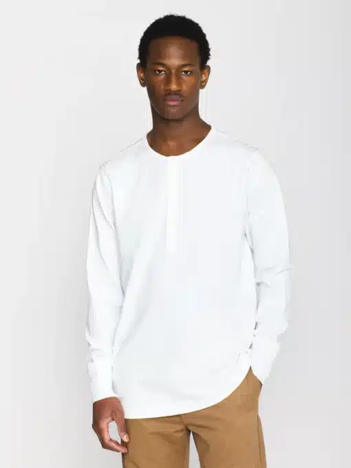 Knowledge Cotton Apparel Bo Long Sleeve Bright White