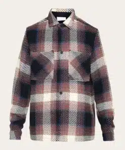 Knowledge Cotton Apparel Checked Overshirt Blue Check