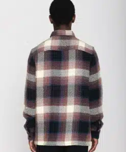 Knowledge Cotton Apparel Checked Overshirt Blue Check