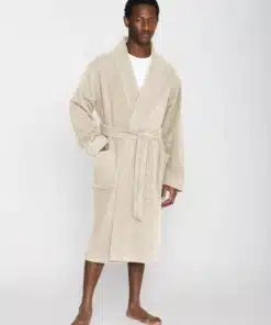 Knowledge Cotton Apparel Bathrobe Buttercream