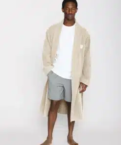 Knowledge Cotton Apparel Bathrobe Buttercream