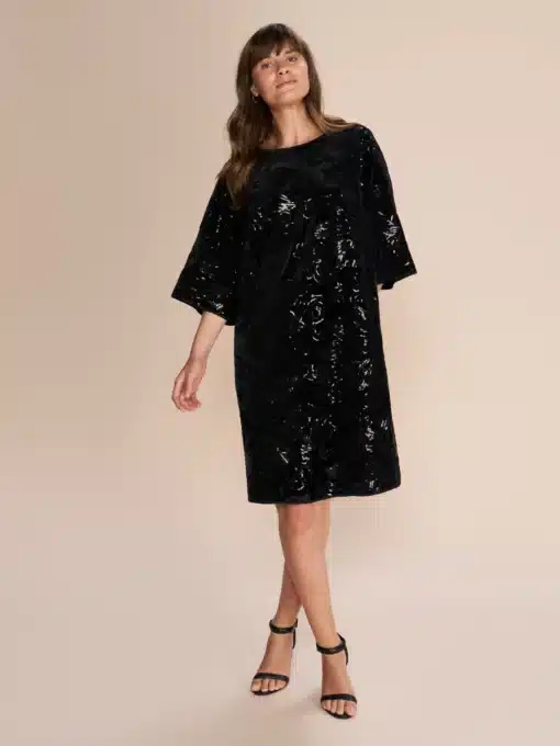 Mos Mosh Fanni Flower Dress Black