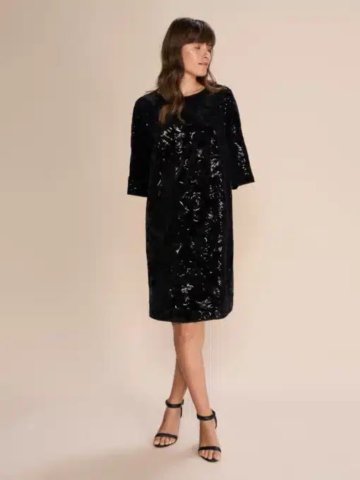 Mos Mosh Fanni Flower Dress Black