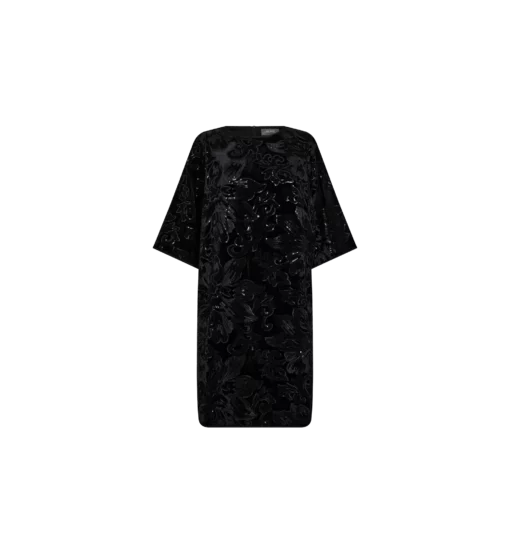 Mos Mosh Fanni Flower Dress Black