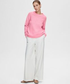 Selected Femme Lulu O-neck Knit Moonlite Mauve