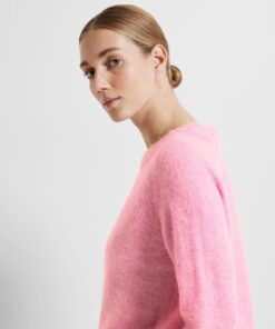 Selected Femme Lulu O-neck Knit Moonlite Mauve