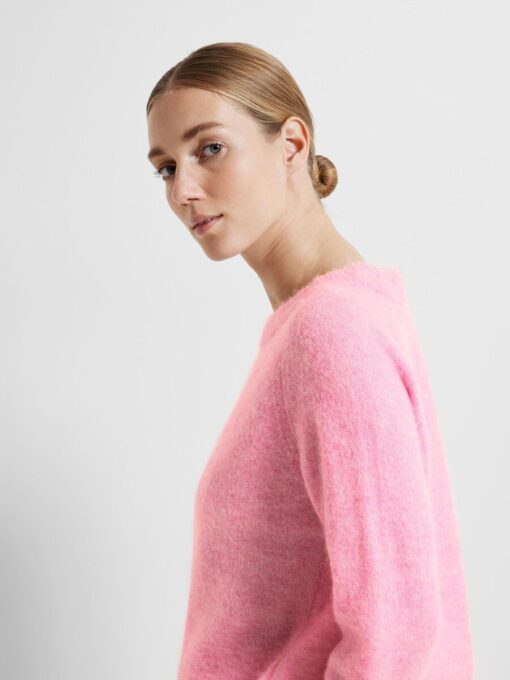 Selected Femme Lulu O-neck Knit Moonlite Mauve