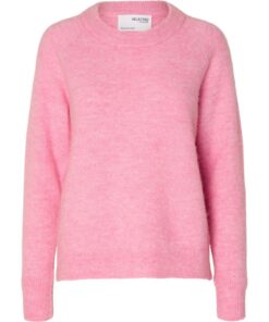Selected Femme Lulu O-neck Knit Moonlite Mauve
