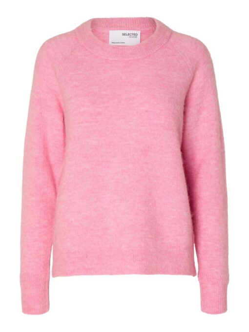 Selected Femme Lulu O-neck Knit Moonlite Mauve
