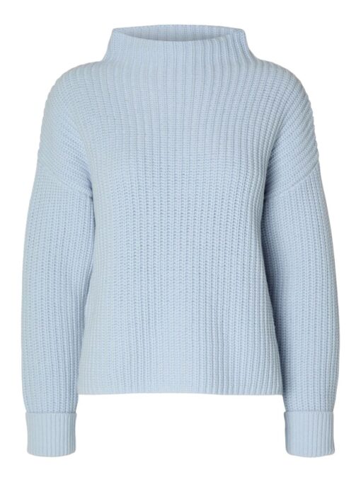 Selected Femme Selma Knit Pullover Cashmere Blue