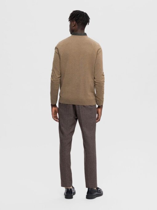Selected Homme Berg V-Neck Knit Teak