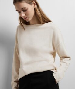 Selected Femme Berga Boat Neck Knit  Birch