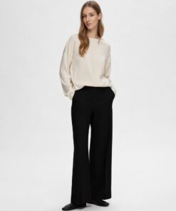 Selected Femme Berga Boat Neck Knit Birch