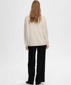 Selected Femme Berga Boat Neck Knit Birch