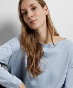 Selected Femme Berga Boat Neck Knit Cashmere Blue