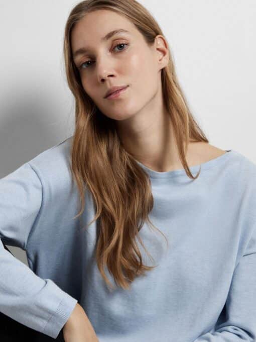 Selected Femme Berga Boat Neck Knit Cashmere Blue