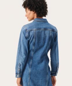 Part Two Fiva Dress Medium Denim Blue