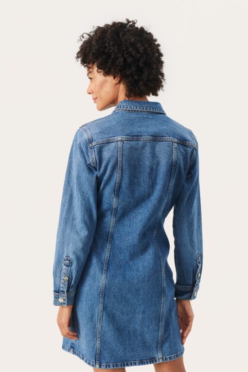 Part Two Fiva Dress Medium Denim Blue