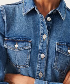 Part Two Fiva Dress Medium Denim Blue